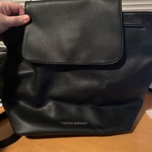 Victoria's Secret Black Leather Bag